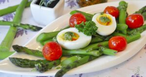 Low carb dieting foods like chicken, eggs, salad greens, and avocado on a plate for a realistic low carb weight loss plan in 2026.